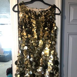 Gold party dress